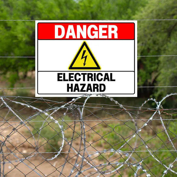 Caution Sign - Danger Electrical Hazard YardSigns.com