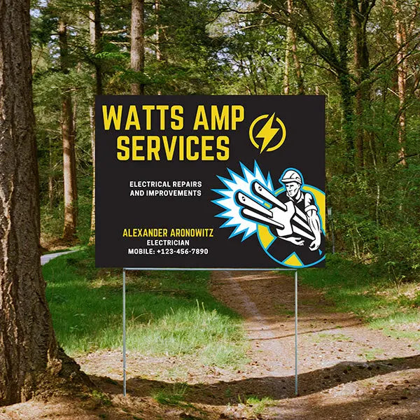 Electricians - Electrical Installation YardSigns.com