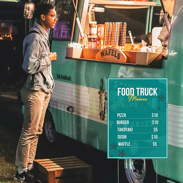 Food Truck - Menu List - YardSigns.com