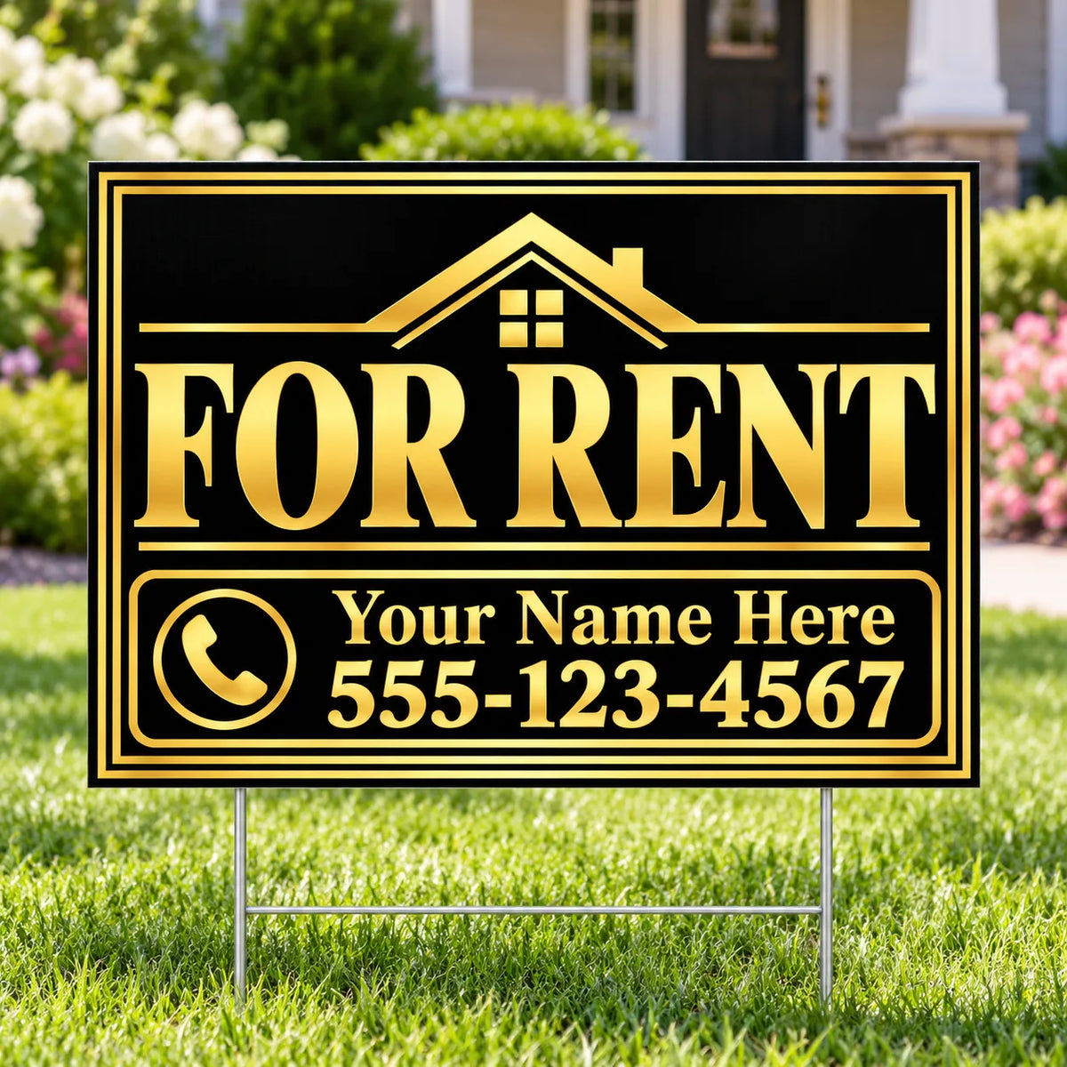 Real Estate - For Rent - Black Gold YardSigns.com