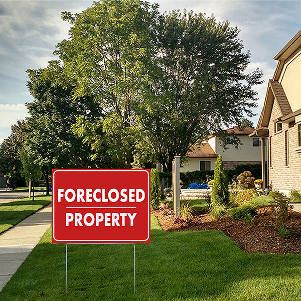 Real Estate - Foreclosed Property - YardSigns.com