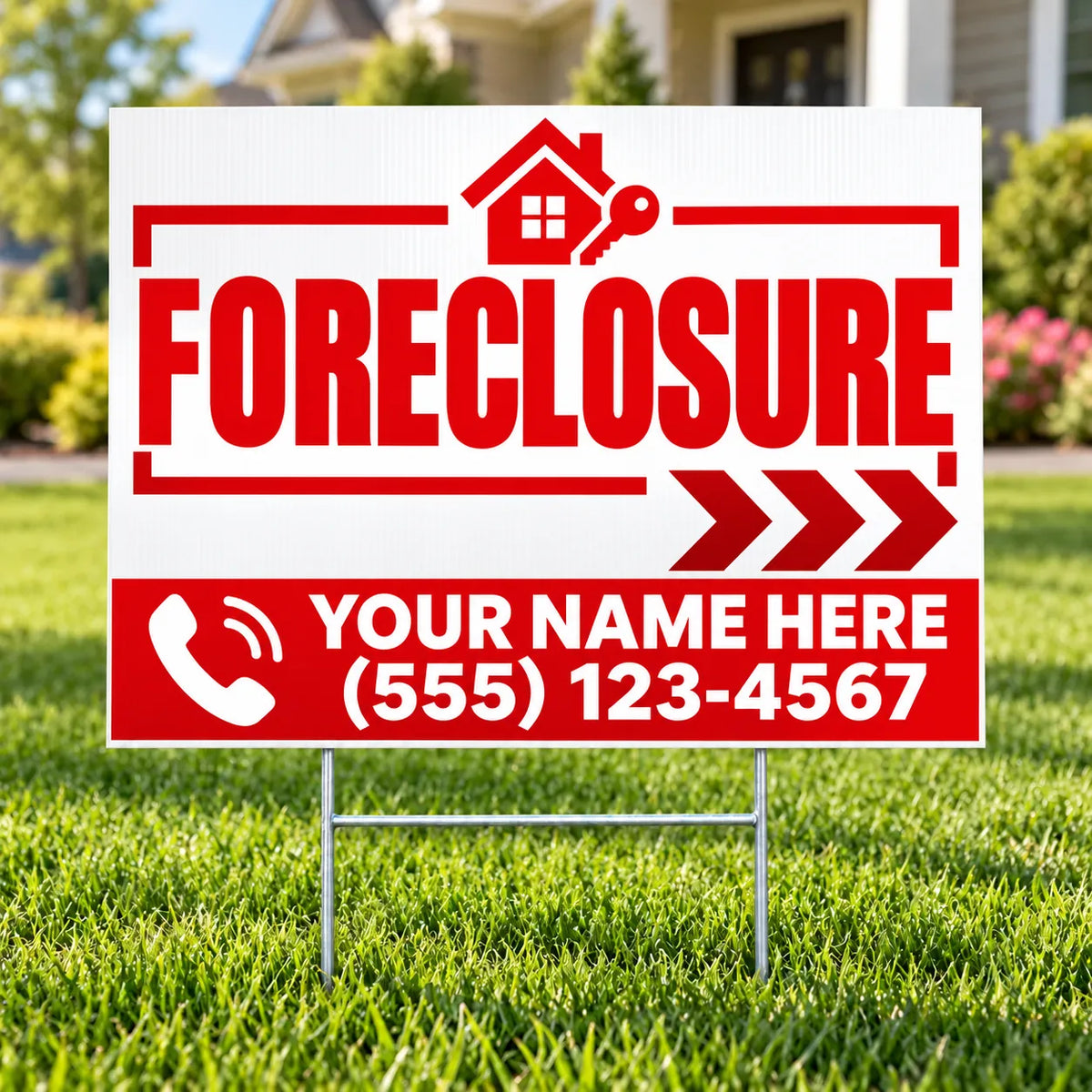 Real Estate - Foreclosure - Red Directional