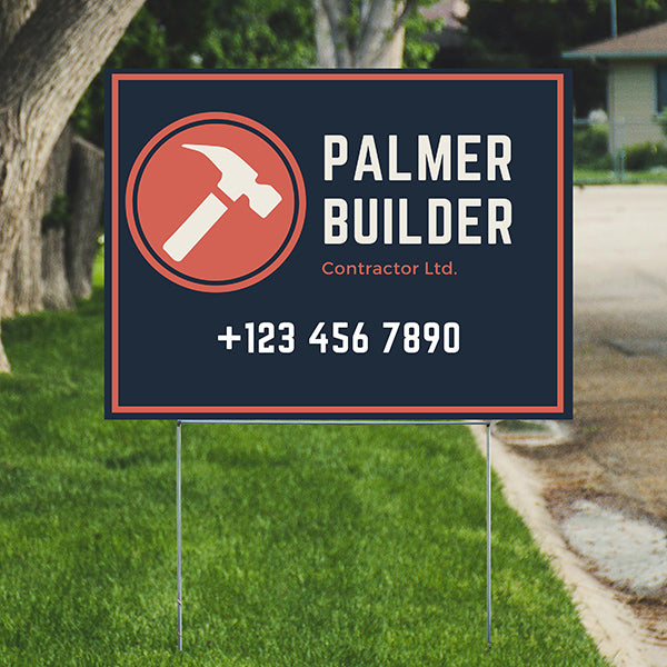 General Contractor Signs - Builder Logo - YardSigns.com