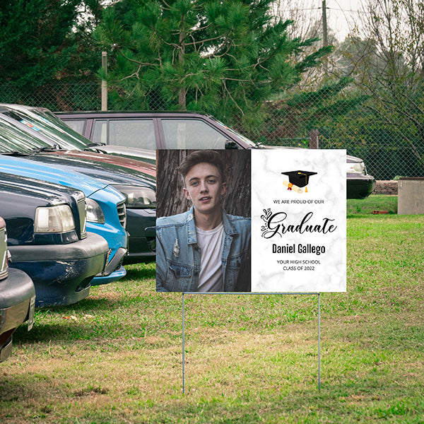 Graduation Signs - Proud of our Graduate - YardSigns.com