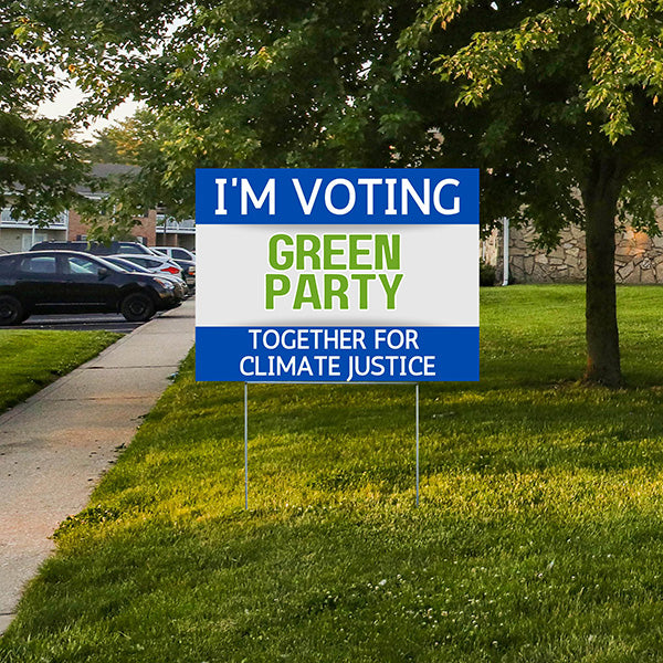 Green Party Signs - Together for Climate Justice - YardSigns.com