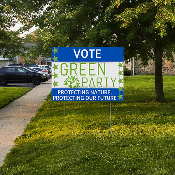 Green Party Signs - Protecting Nature, Protecting Our Future - YardSigns.com