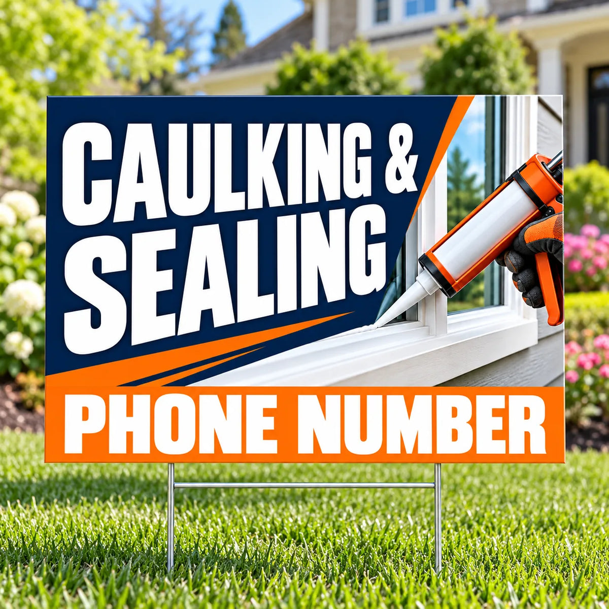Handyman Services - Caulking and Sealing - Orange YardSigns.com