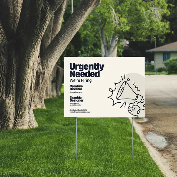 Help Wanted - Urgent Help YardSigns.com