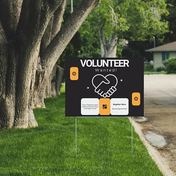 Help Wanted - Volunteer Wanted YardSigns.com