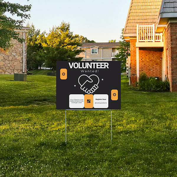 Help Wanted - Volunteer Wanted - YardSigns.com