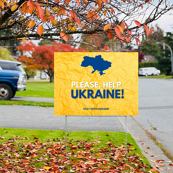 Help Wanted - Please Help Ukraine - YardSigns.com