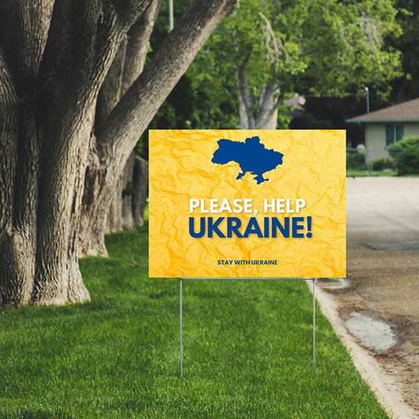 Help Wanted - Please Help Ukraine - YardSigns.com