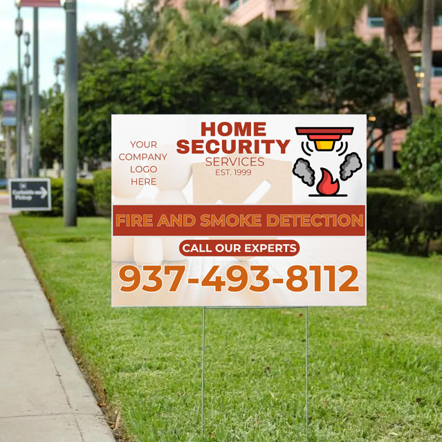 Home Security - Fire & Smoke Detection - YardSigns.com