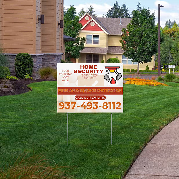 Home Security - Fire & Smoke Detection - YardSigns.com