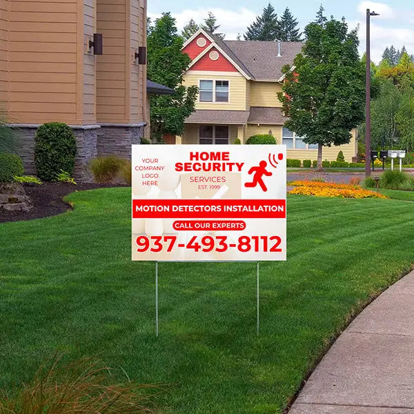 Home Security - Motion Detector Installation YardSigns.com