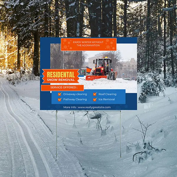 Junk Removal - Snow Removal YardSigns.com