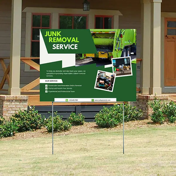 Junk Removal - Construction and Renovation Debris Removal YardSigns.com