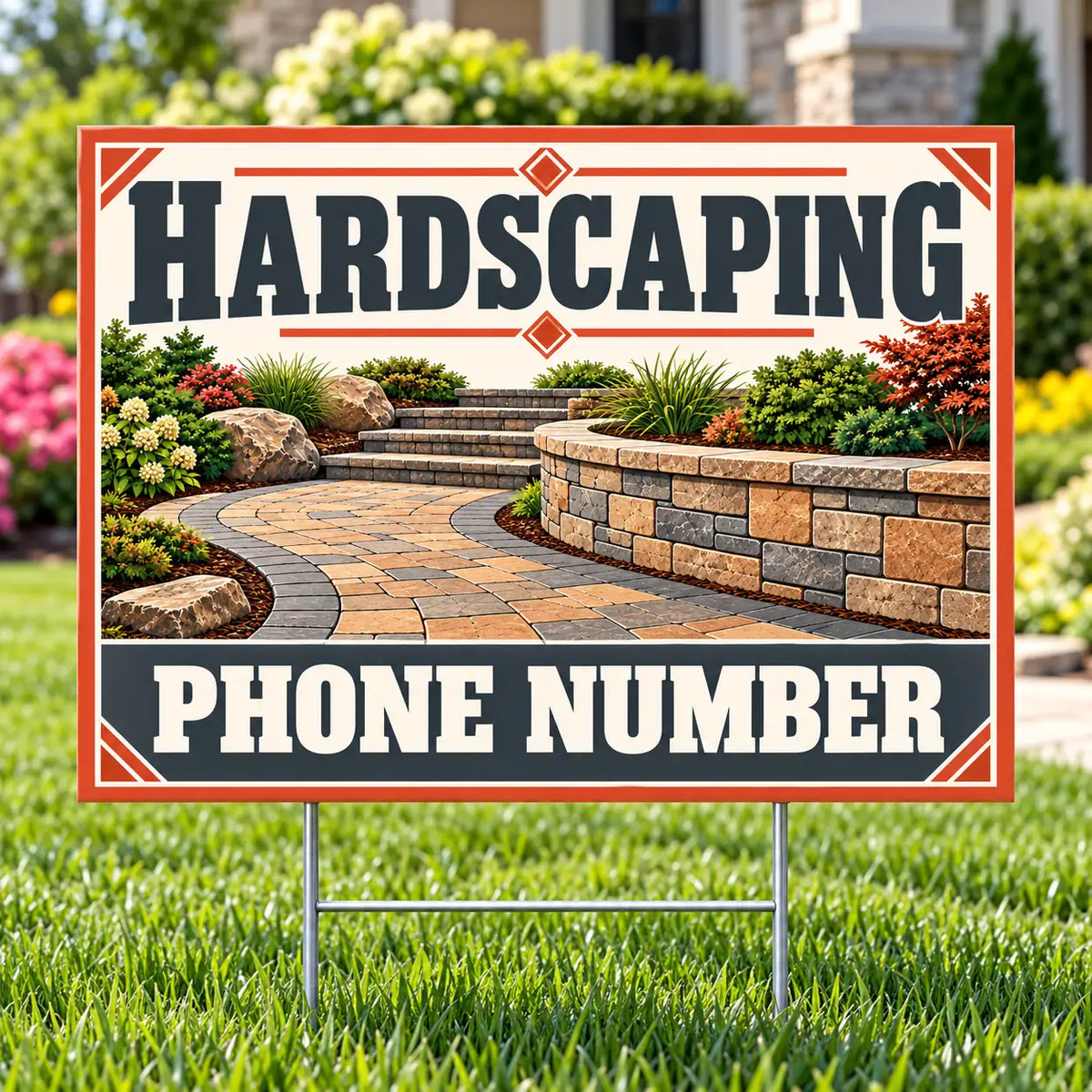 Landscaper - Hardscaping - Stone YardSigns.com