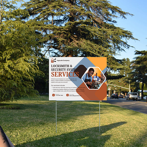 Locksmith - Safe Services: Opening, Repairing, or Installing Safes and Vaults - YardSigns.com