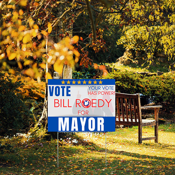 Mayor - You Vote Has Power - YardSigns.com