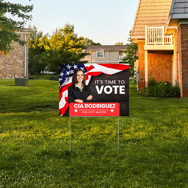 Mayor - It's Time to Vote - YardSigns.com