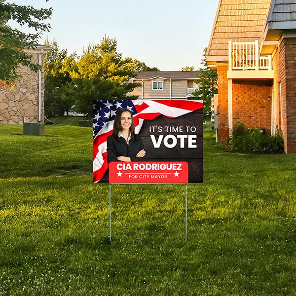 Mayor - It's Time to Vote YardSigns.com