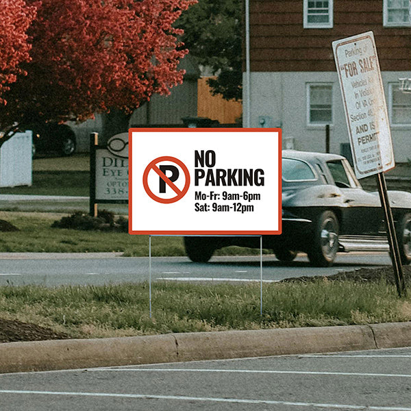 Parking - No Parking - YardSigns.com