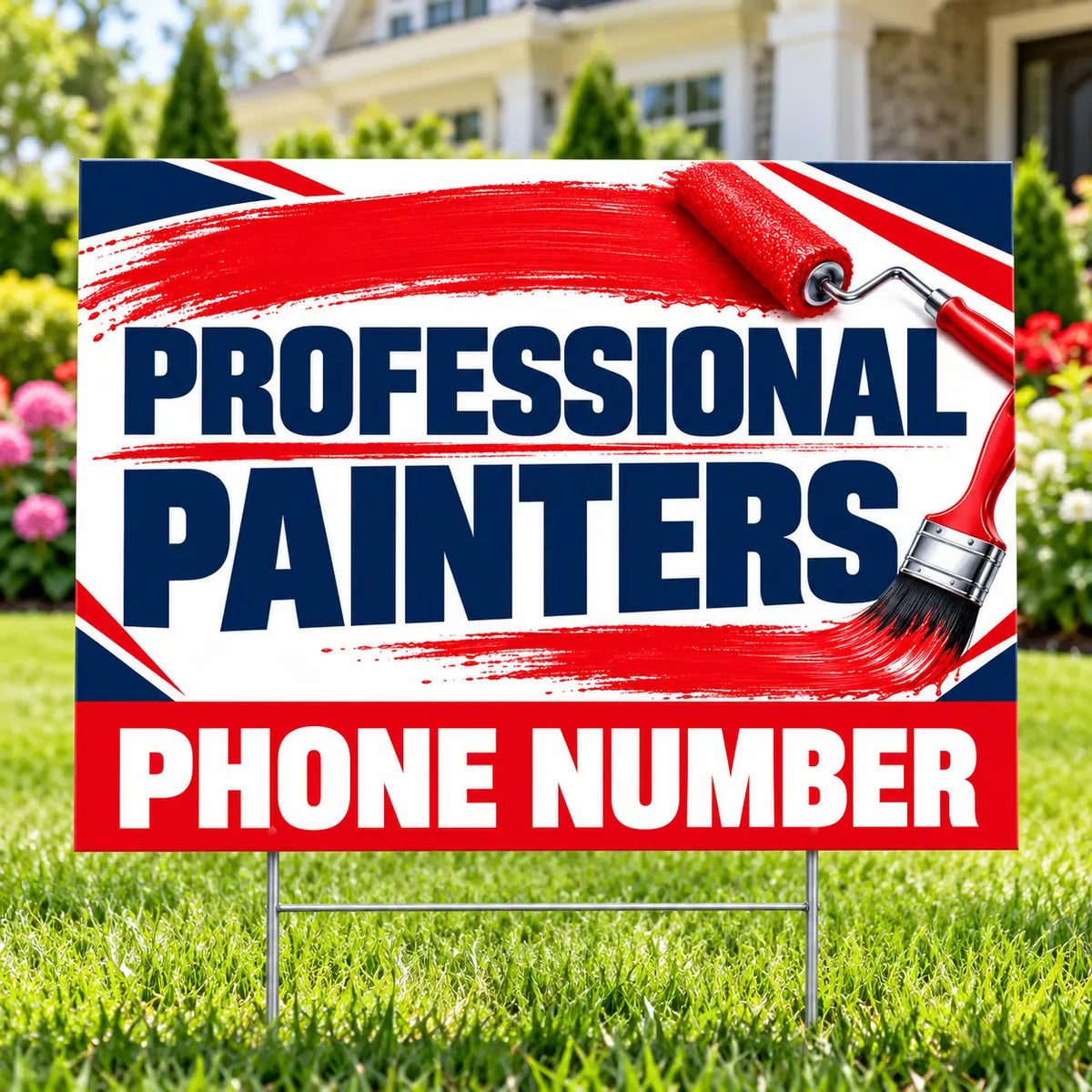 Painters Sign - Professional Painters - Red YardSigns.com