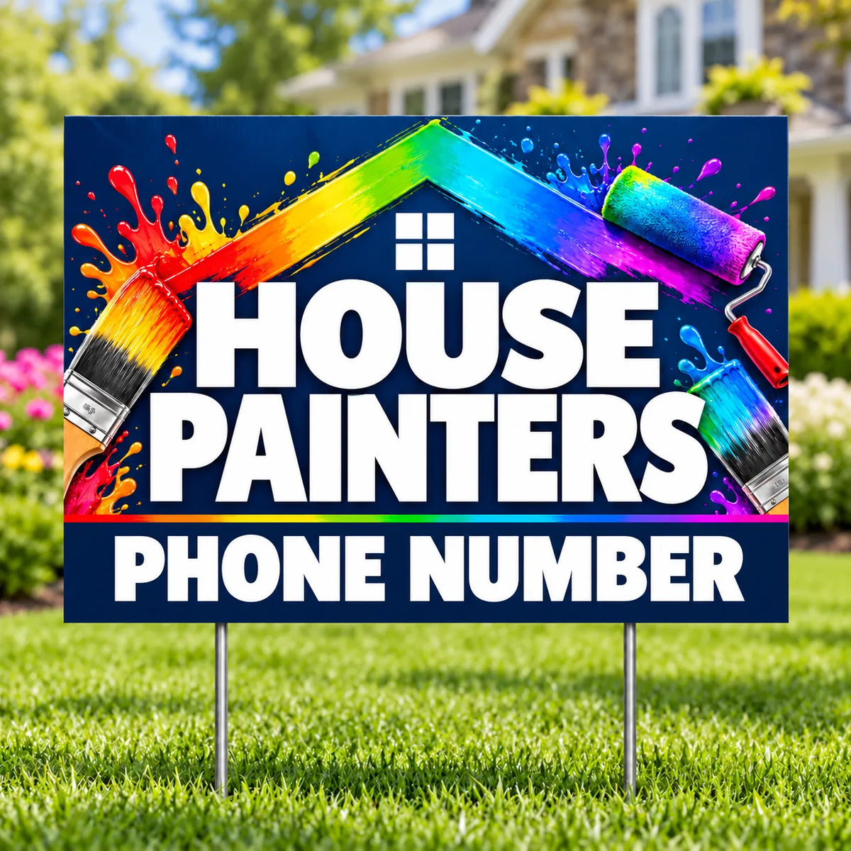 Painters Sign - House Painters - Rainbow YardSigns.com