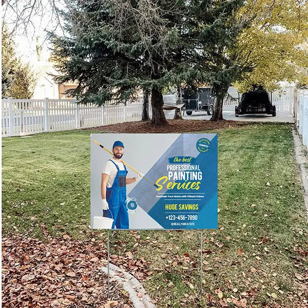 Painters Sign - Interior Painting YardSigns.com