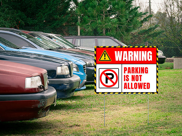 Parking - Parking Is Not Allowed Here - YardSigns.com