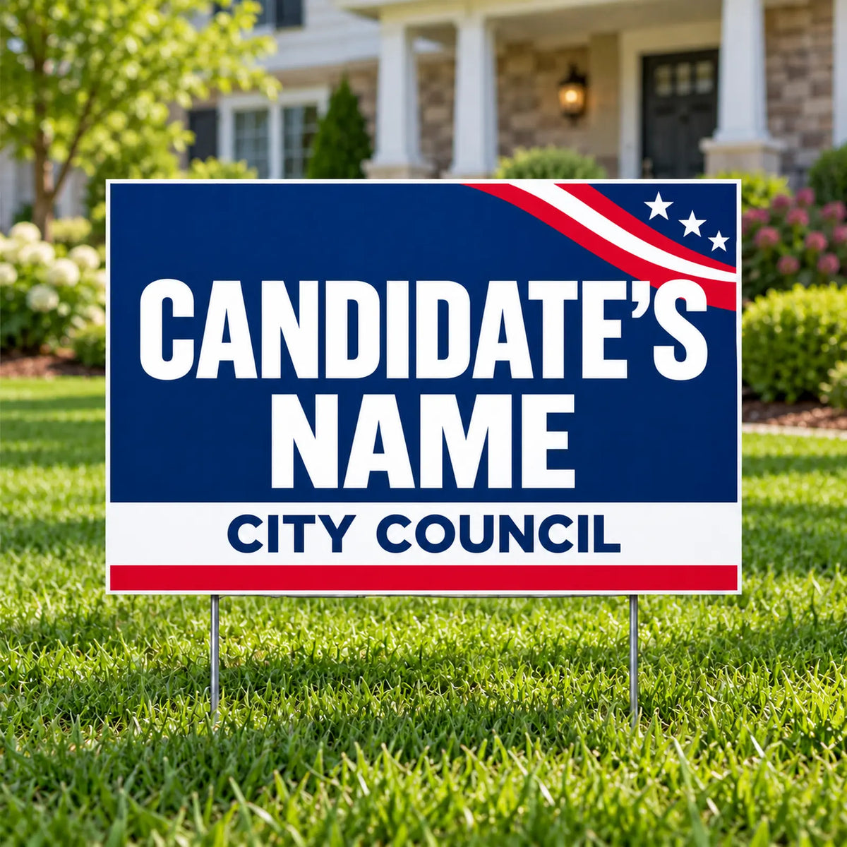 City Council - Patriotic Ribbon Election - Yard Signs.com YardSigns.com