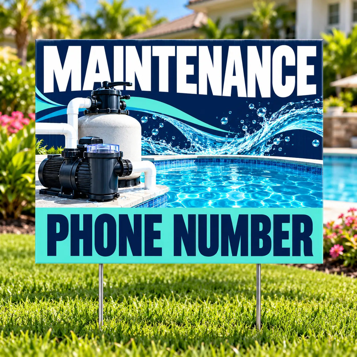 Pool Cleaners - Maintenance - Navy YardSigns.com