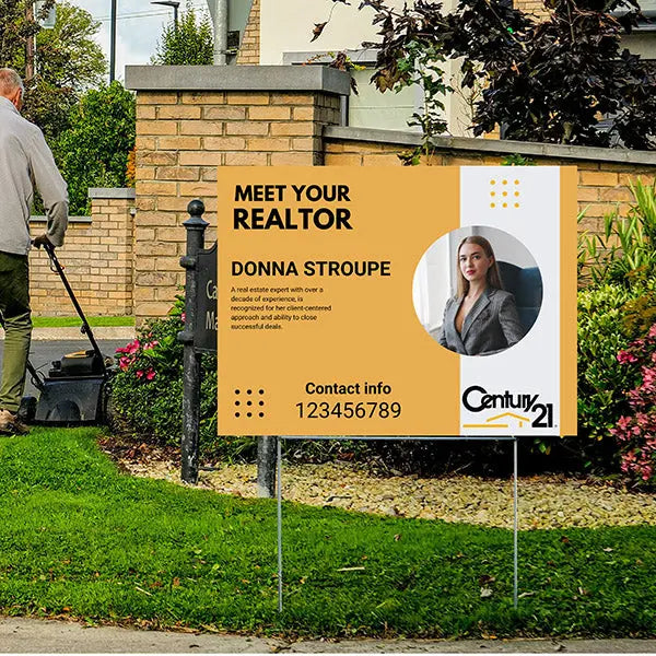 Real Estate - Century 21 - Meet Your Realtor YardSigns.com