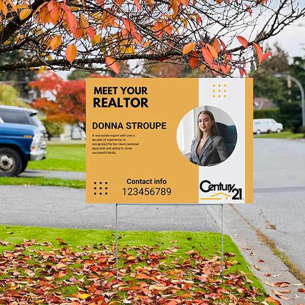 Real Estate - Century 21 - Meet Your Realtor - YardSigns.com