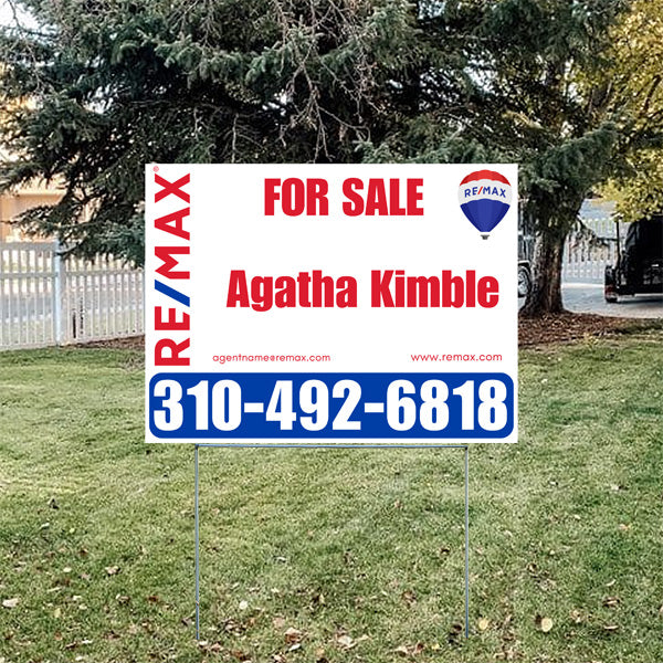 Real Estate - RE/MAX - For Sale - Agent Name - White Chili Red