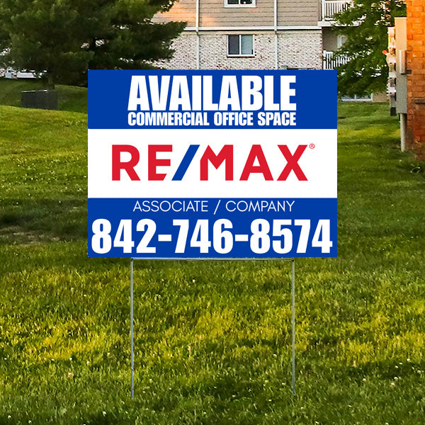 Real Estate - RE/MAX - Available Office Space - Blue Color