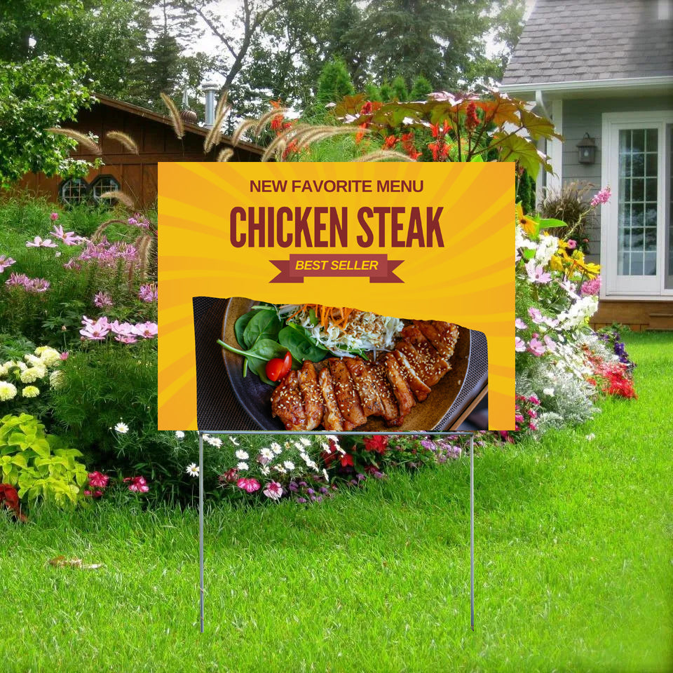 Restaurant Signs - New Favorite Menu - YardSigns.com