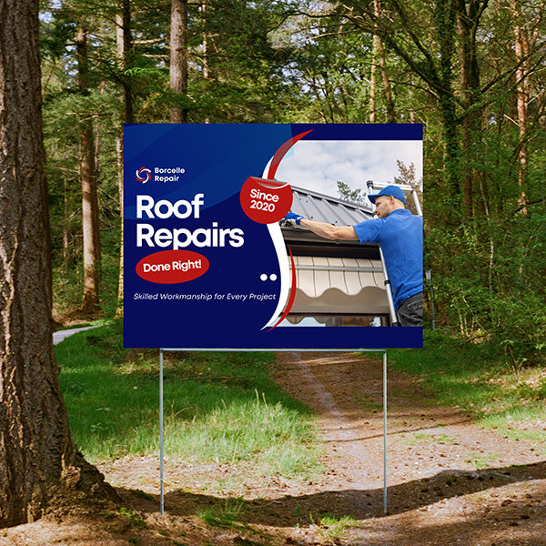Roofers Signs - Roof Repairs - YardSigns.com