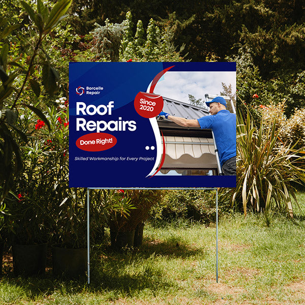 Roofers Signs - Roof Repairs - YardSigns.com