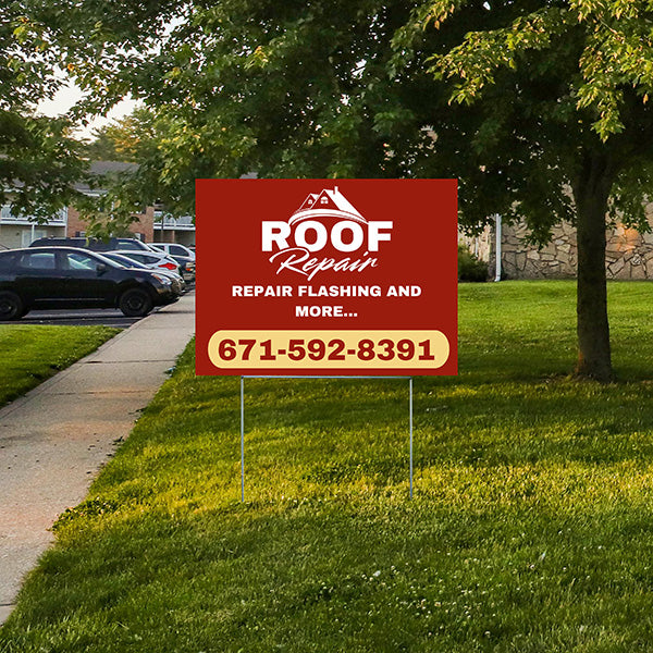 Roofers Signs - Repair Flashing and more.. - YardSigns.com