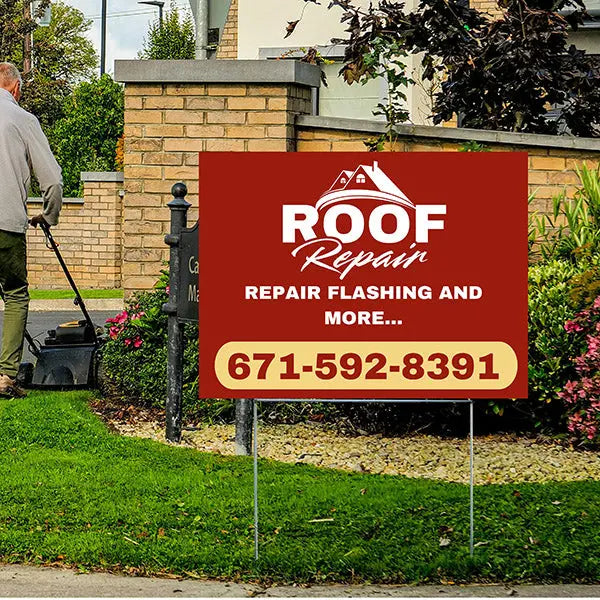 Roofers Signs - Repair Flashing and more.. YardSigns.com