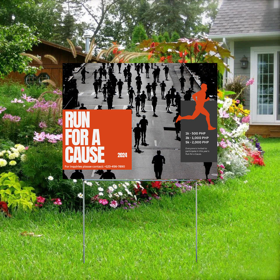 Special Events - Fundraising - Run for a Cause - YardSigns.com