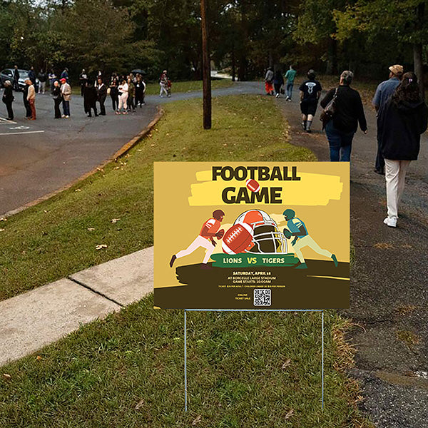Football - Game Announcements - YardSigns.com