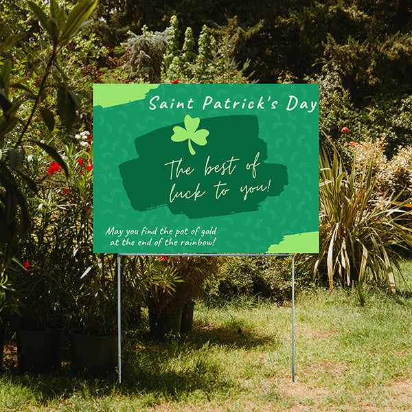 Holiday Signs - St. Patrick's Day - Pot of Gold - YardSigns.com