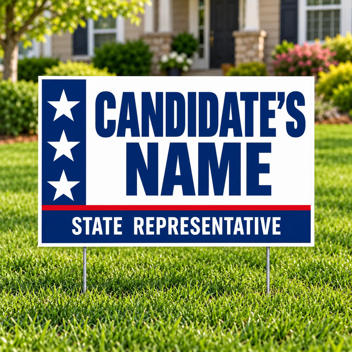 State - Stars & Stripes Candidate - Yardsigns.com YardSigns.com