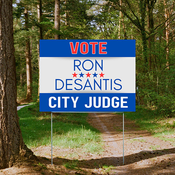 State Political - City Judge - 5 Stars - YardSigns.com