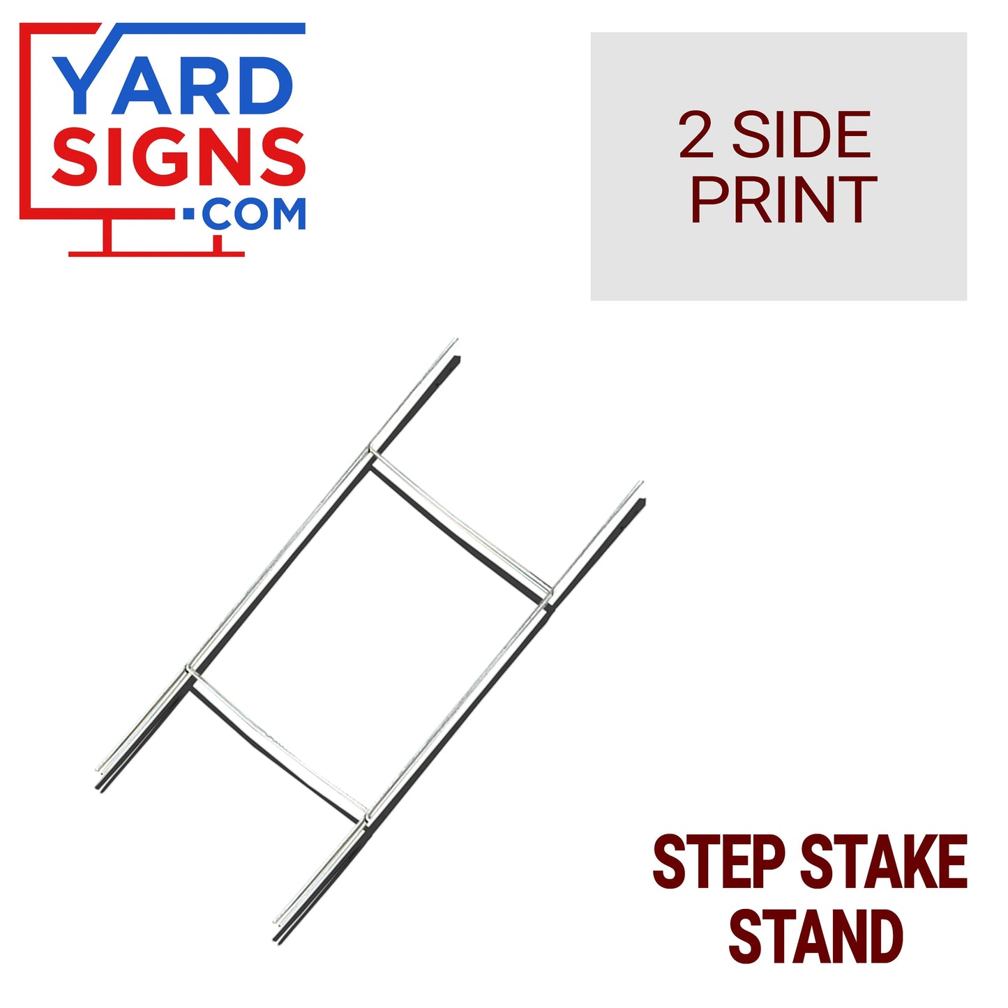 Real Estate - We Buy Houses - Any Condition - Plain Blue White Design YardSigns.com