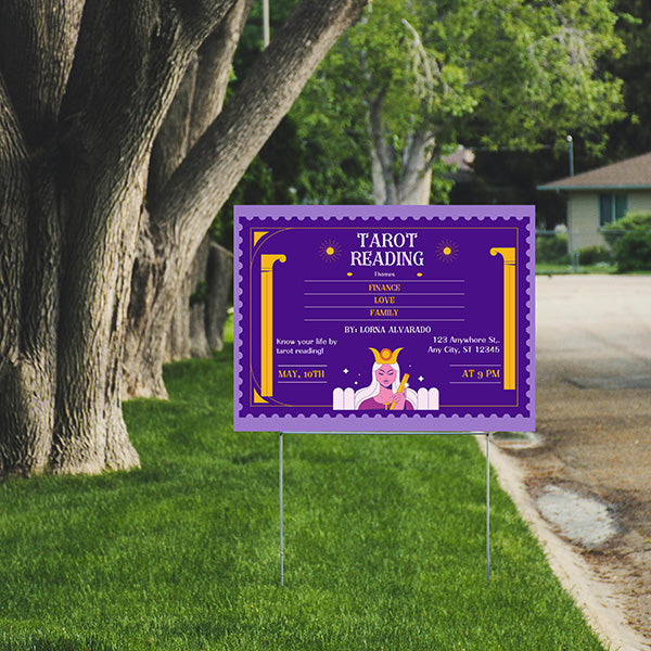 Beliefs - Tarot Reading - Finance, Love & Family - YardSigns.com