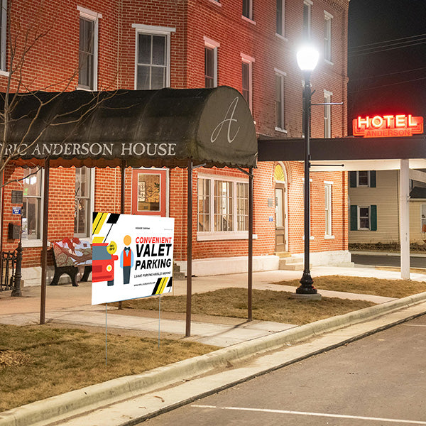 Parking - Convenient Valet Parking - YardSigns.com